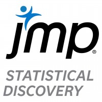 Logo that spells out JMP with the text 'statistical discovery' at the bottom